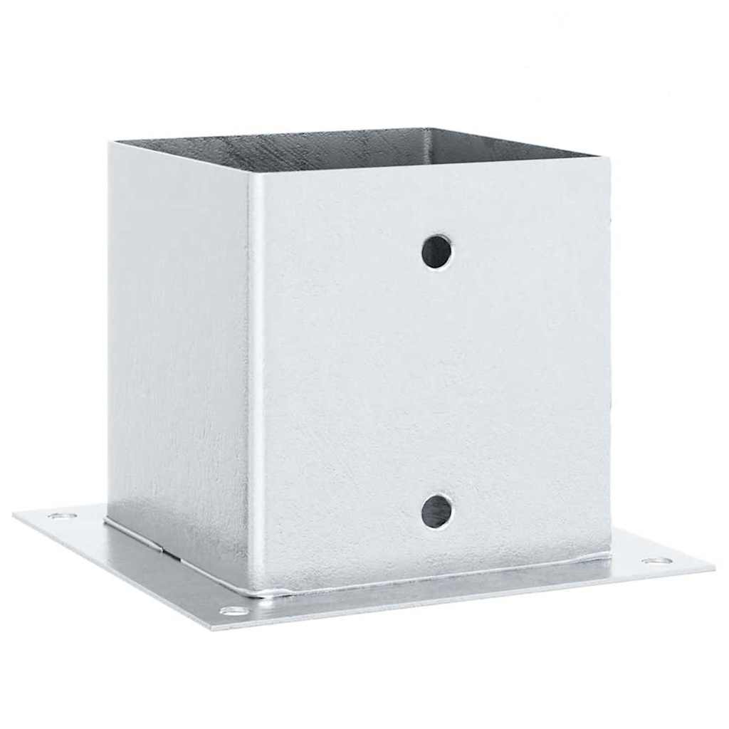 Postolja za stupove kvadratna 4 kom 141x141 mm pocinčani čelik