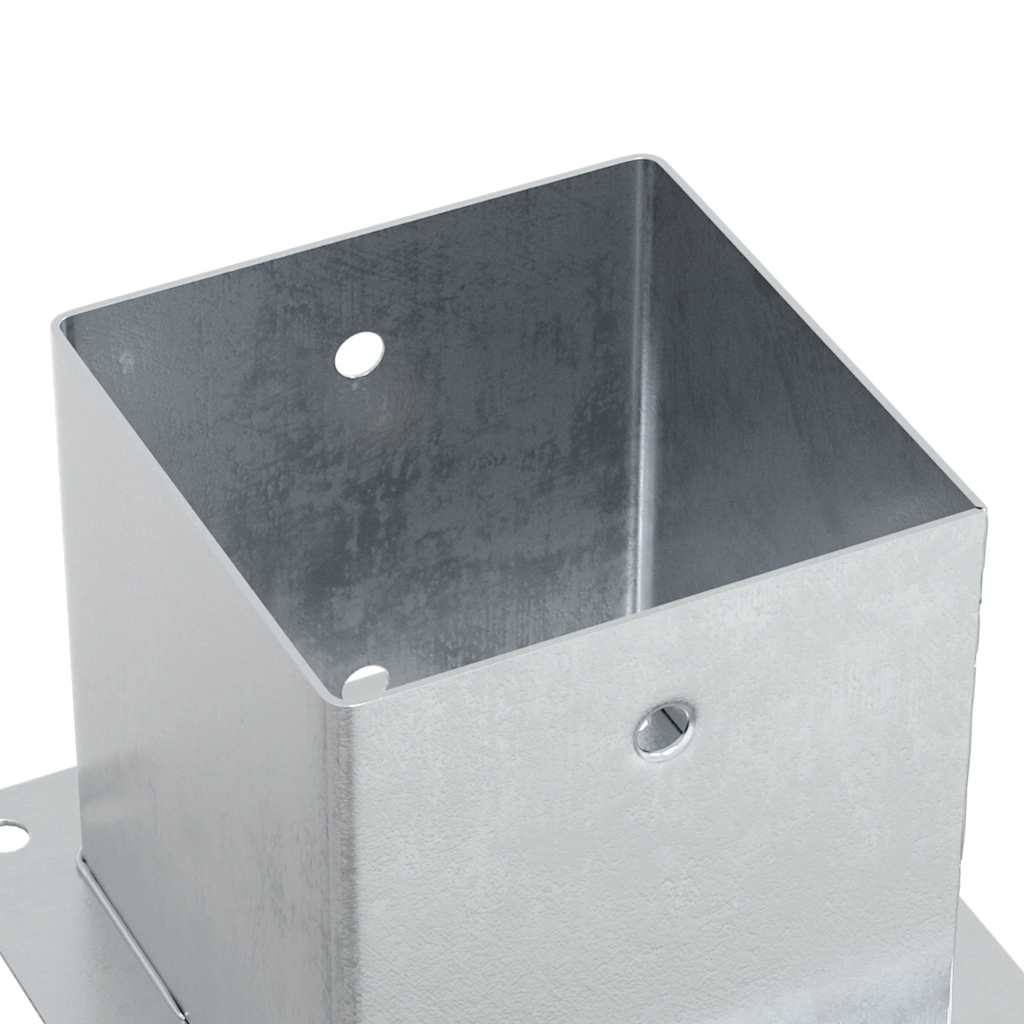 Postolja za stupove kvadratna 4 kom 141x141 mm pocinčani čelik
