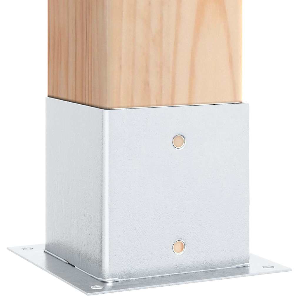 Postolja za stupove kvadratna 12 kom 141x141 mm pocinčani čelik