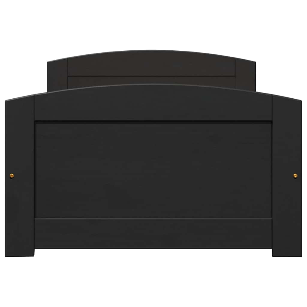 Dnevni krevet s 2 ladice bez madraca "IRUN" crni 90x200 cm
