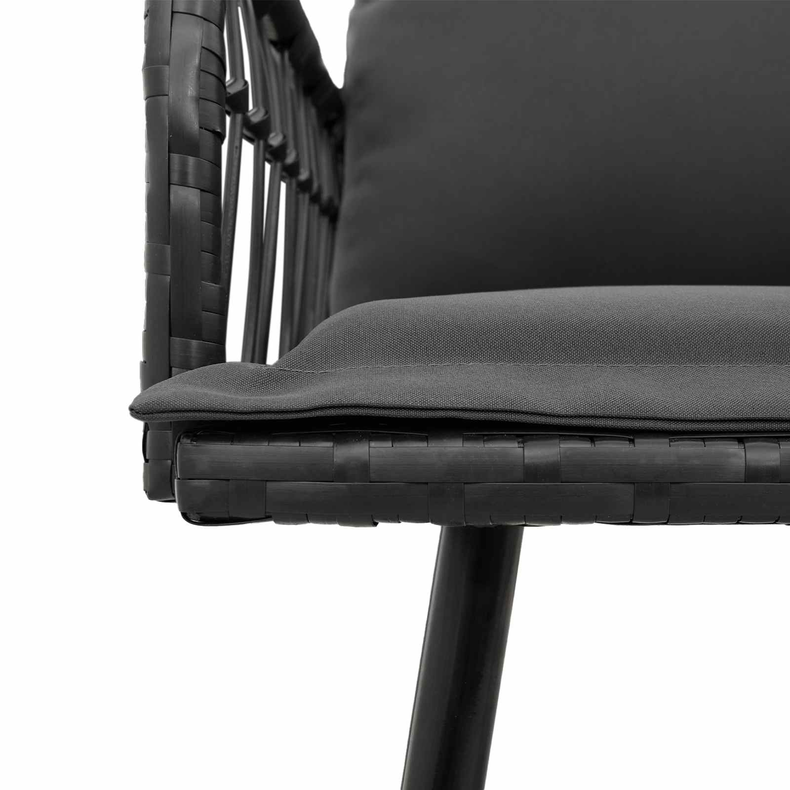 Sofa s jastukom Antracit 173 x 231 x 90cm Čelik