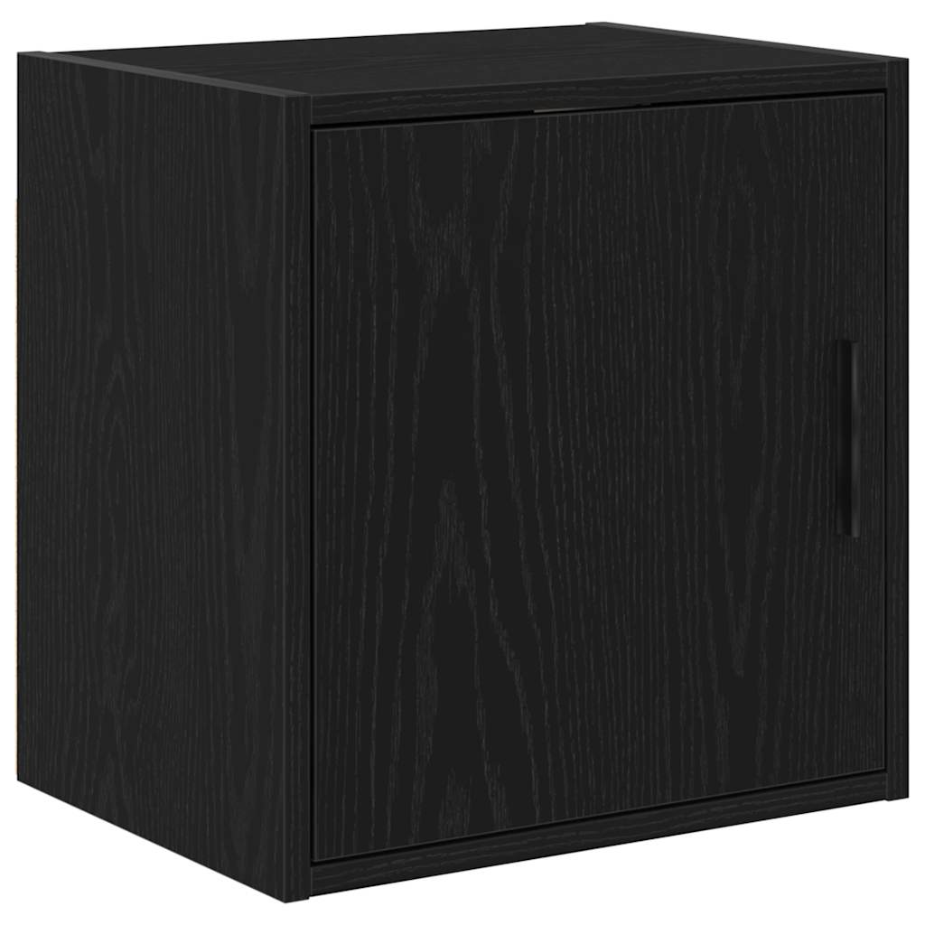 Garažni ormarići 2 kom crni od konstruiranog drva