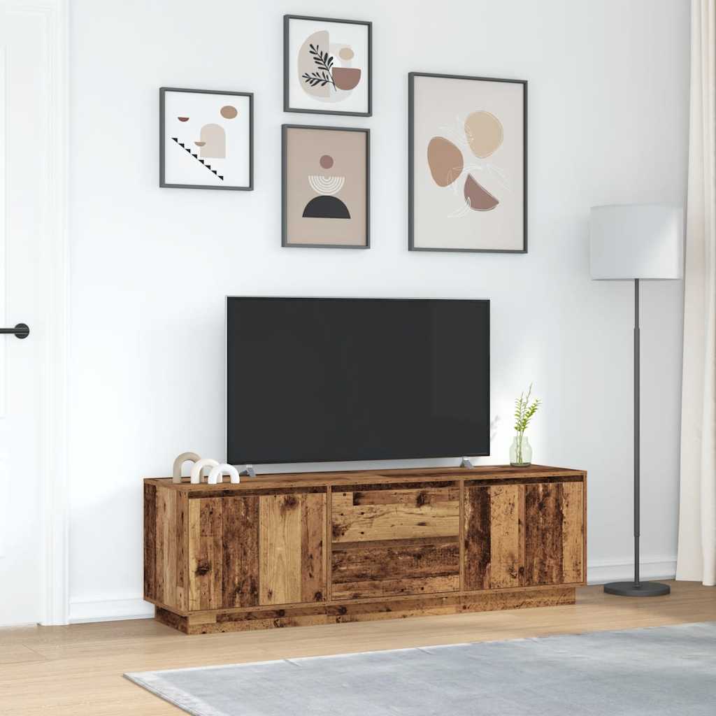 TV ormarići s LED svjetlima 2 kom boja drva 160,5x41x50 cm