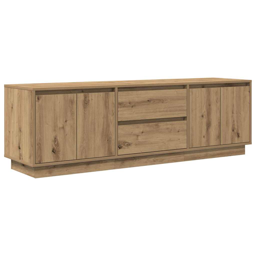 TV ormarić s LED svjetlima artisan hrast 160,5x41x50 cm