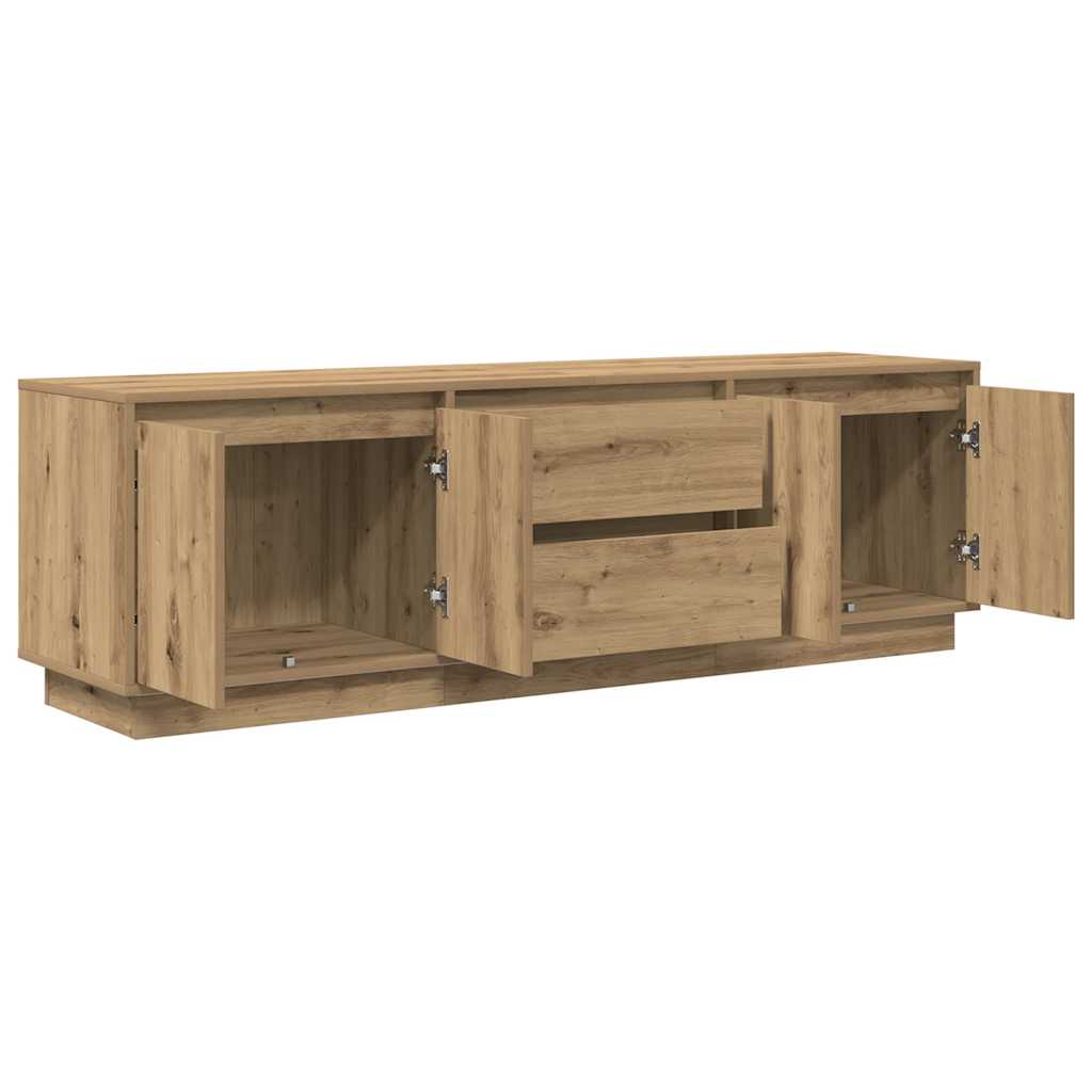 TV ormarić s LED svjetlima artisan hrast 160,5x41x50 cm