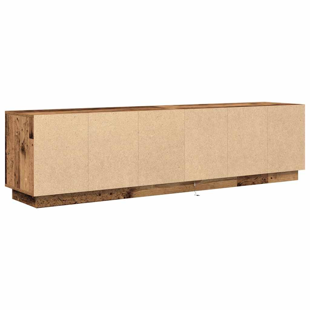 TV ormarići s LED svjetlima 2 kom boja drva 193,5x41x50 cm