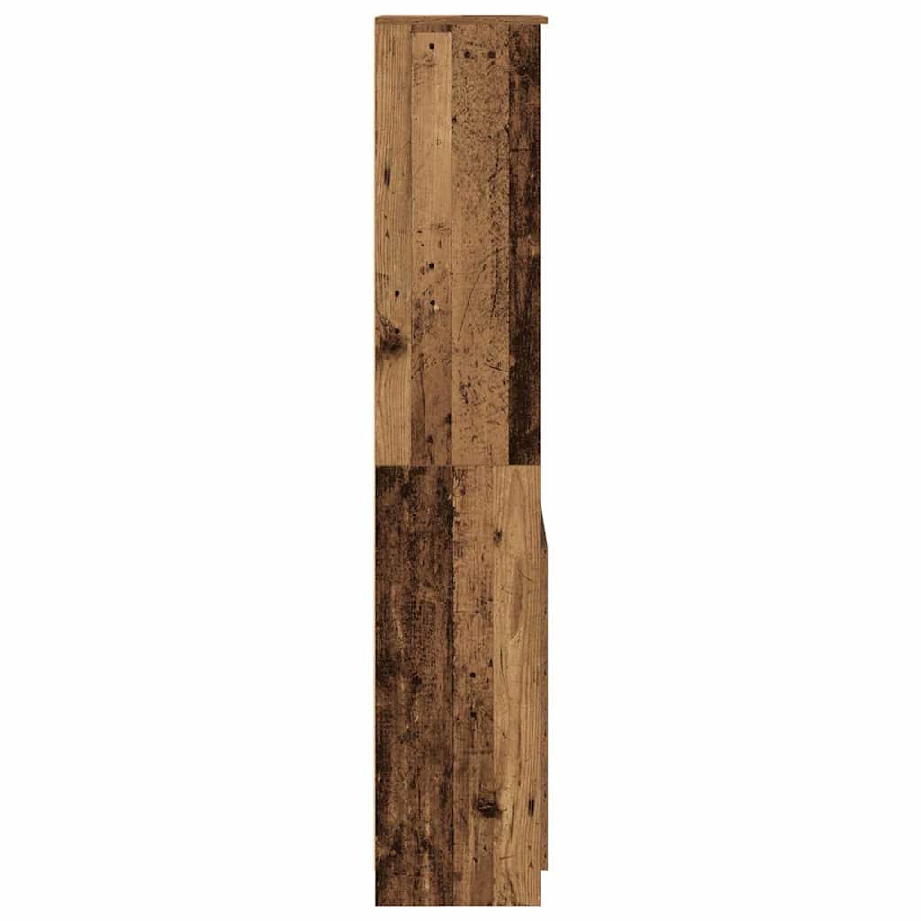 Visoka komoda boja staro drvo 50x35x180 cm konstruirano drvo
