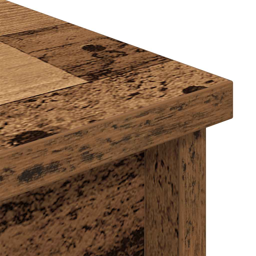 Visoka komoda boja staro drvo 50x35x180 cm konstruirano drvo