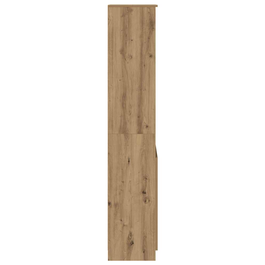 Visoka komoda hrasta artisana 50x35x180 cm konstruirano drvo