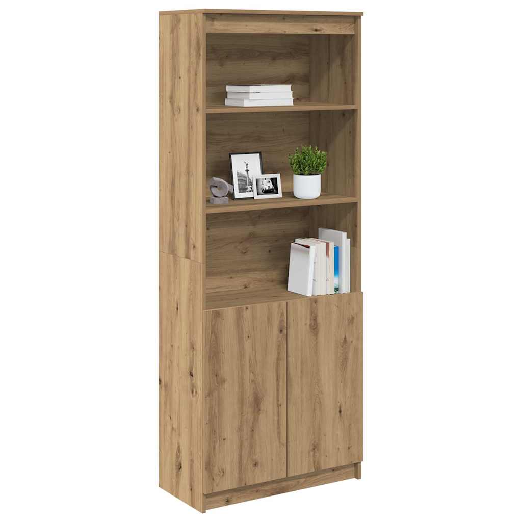 Visoka komoda artisan hrast 70x35x180 cm od konstruiranog drva