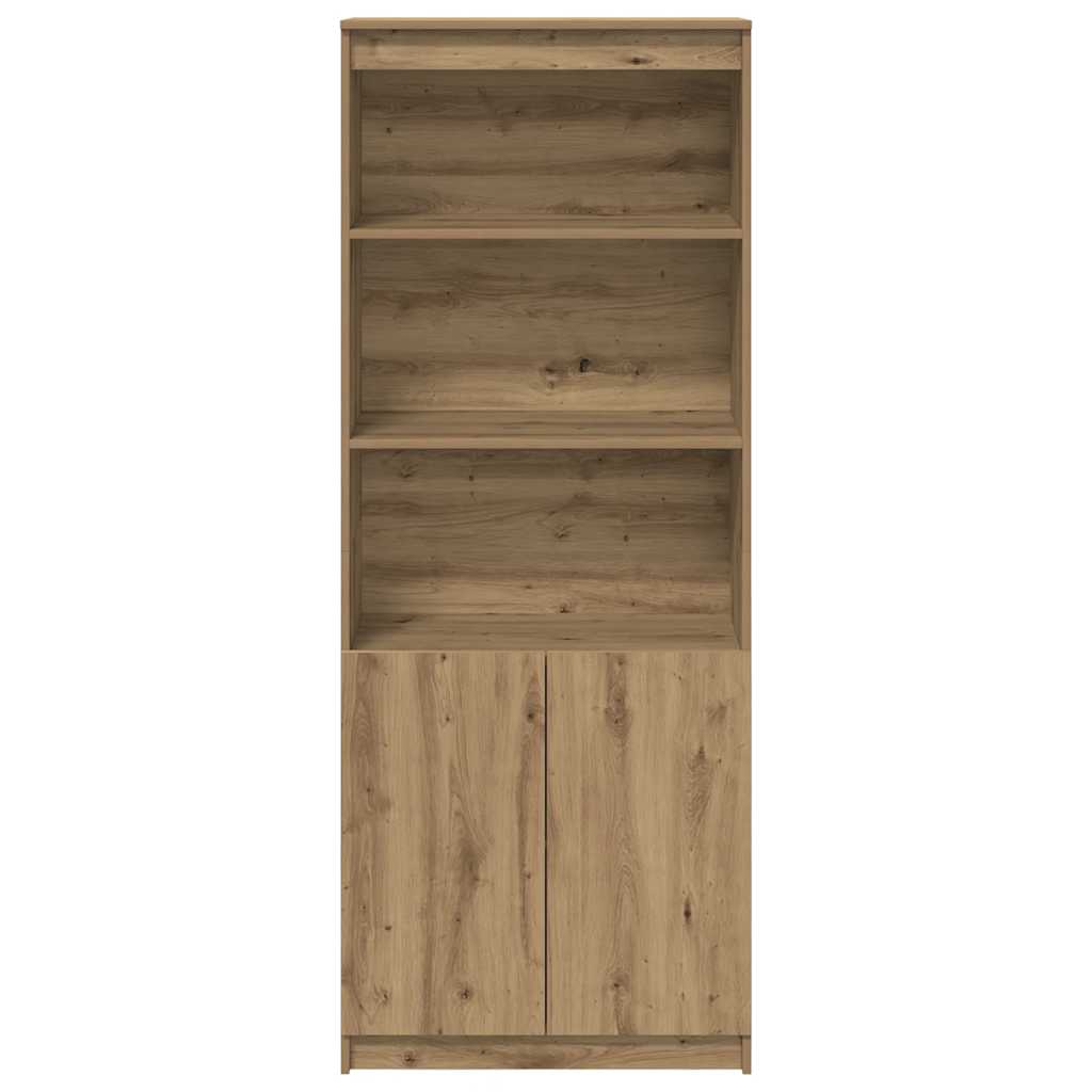 Visoka komoda artisan hrast 70x35x180 cm od konstruiranog drva