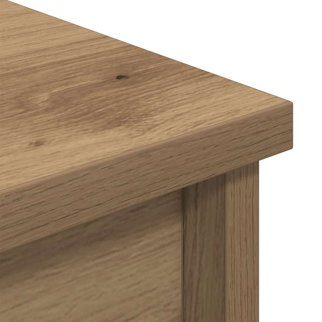 Visoka komoda artisan hrast 70x35x180 cm od konstruiranog drva