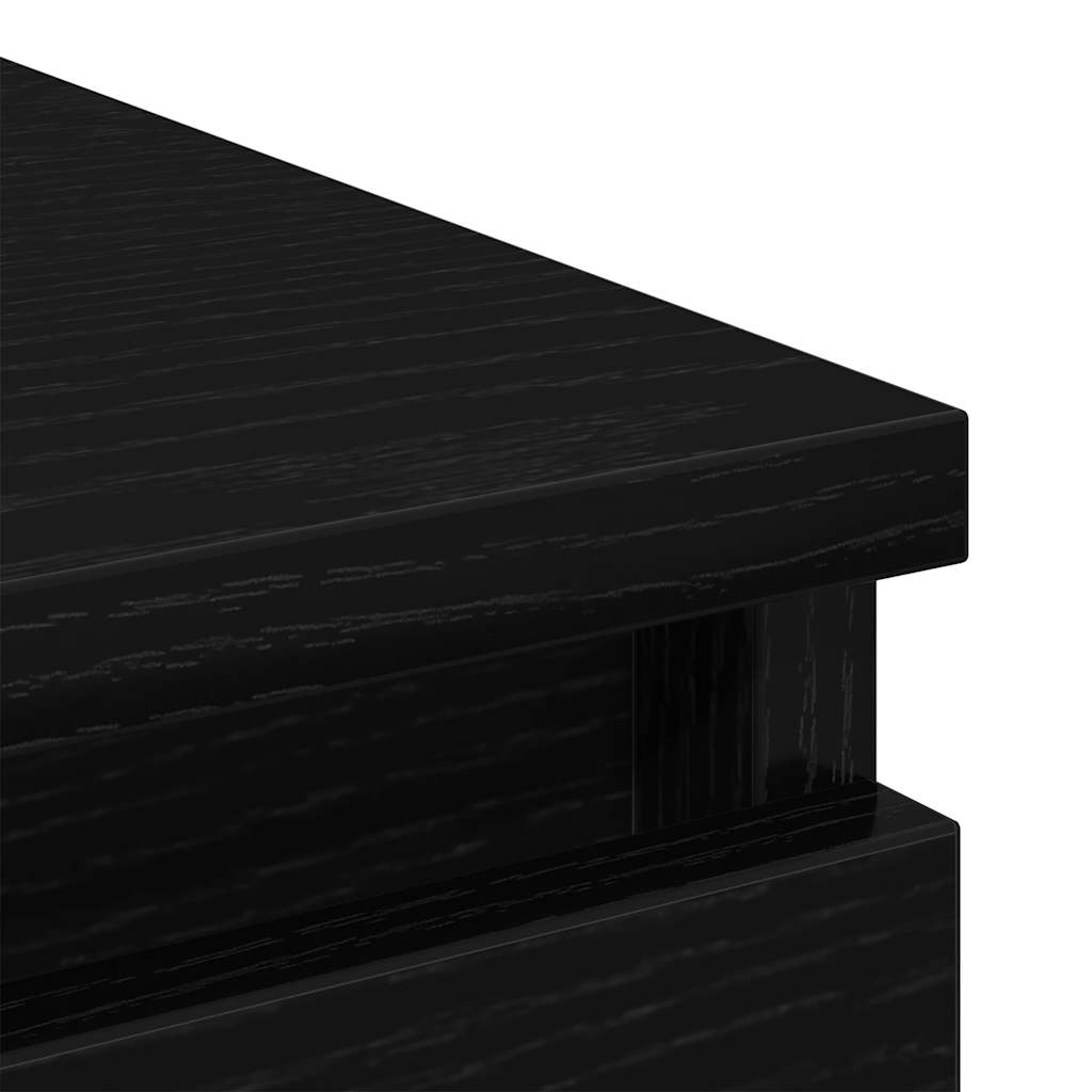 Komoda crni hrast 80x35x99 cm od konstruiranog drva