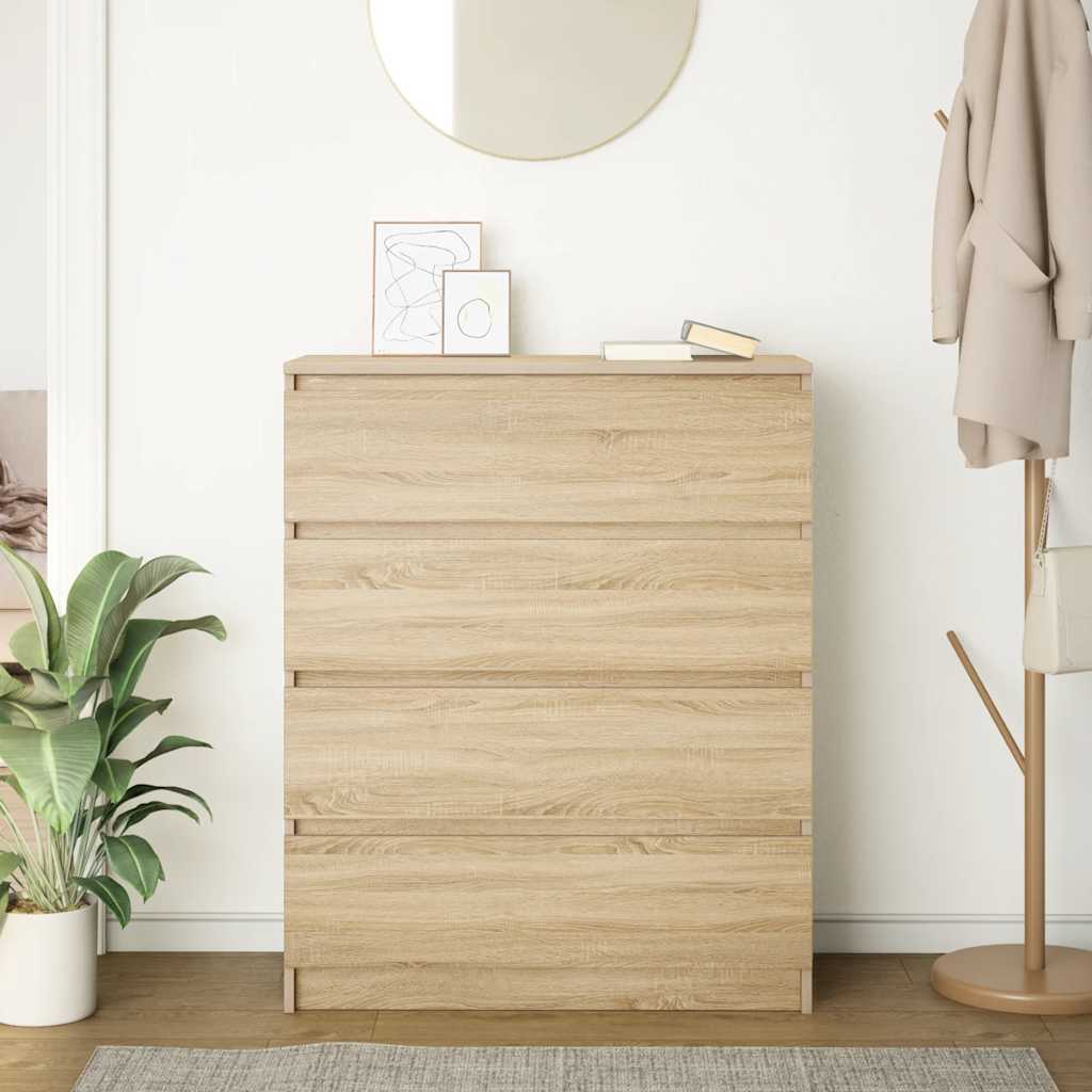 Komoda boja hrasta sonome 80x35x99 cm konstruirano drvo
