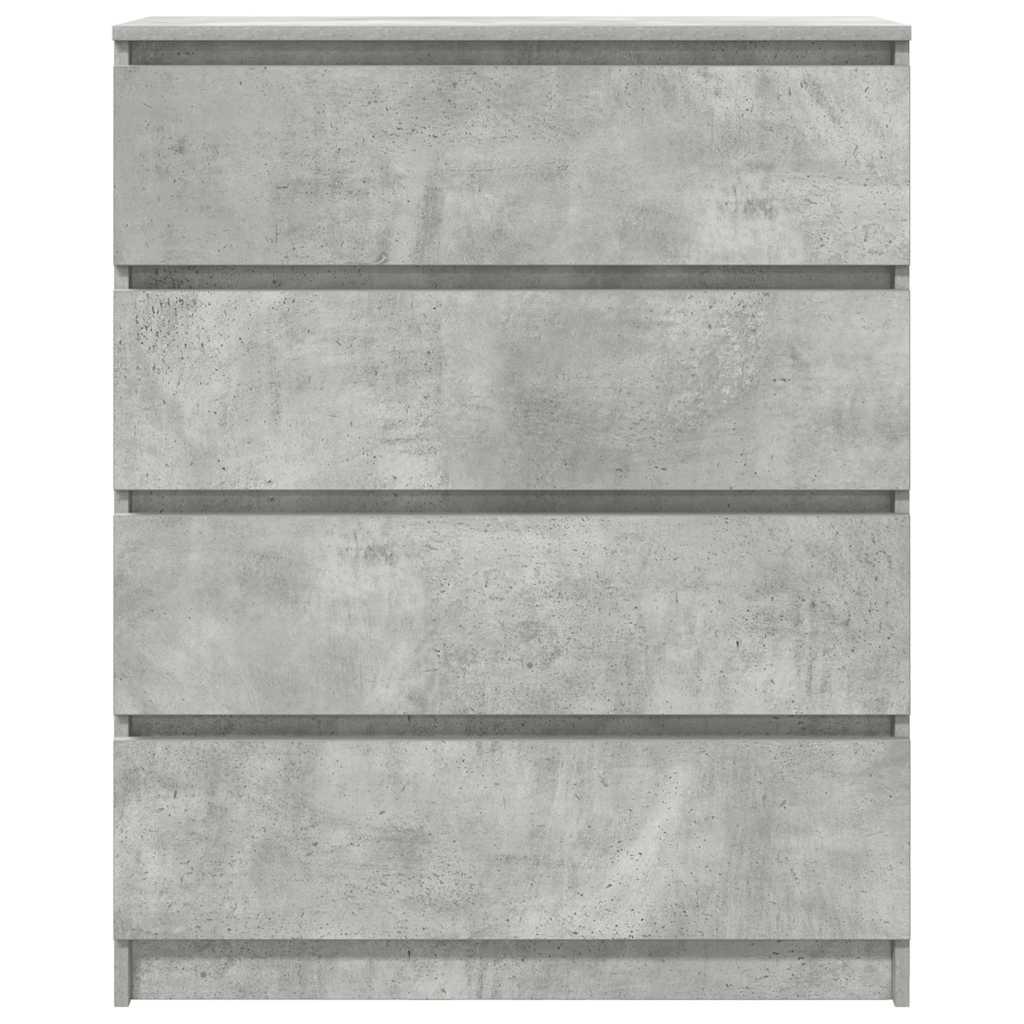 Komoda siva boja betona 80x35x99 cm od konstruiranog drva