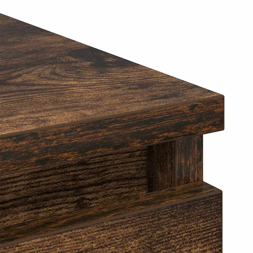 Komoda boja dimljenog hrasta 80x35x99 cm konstruirano drvo