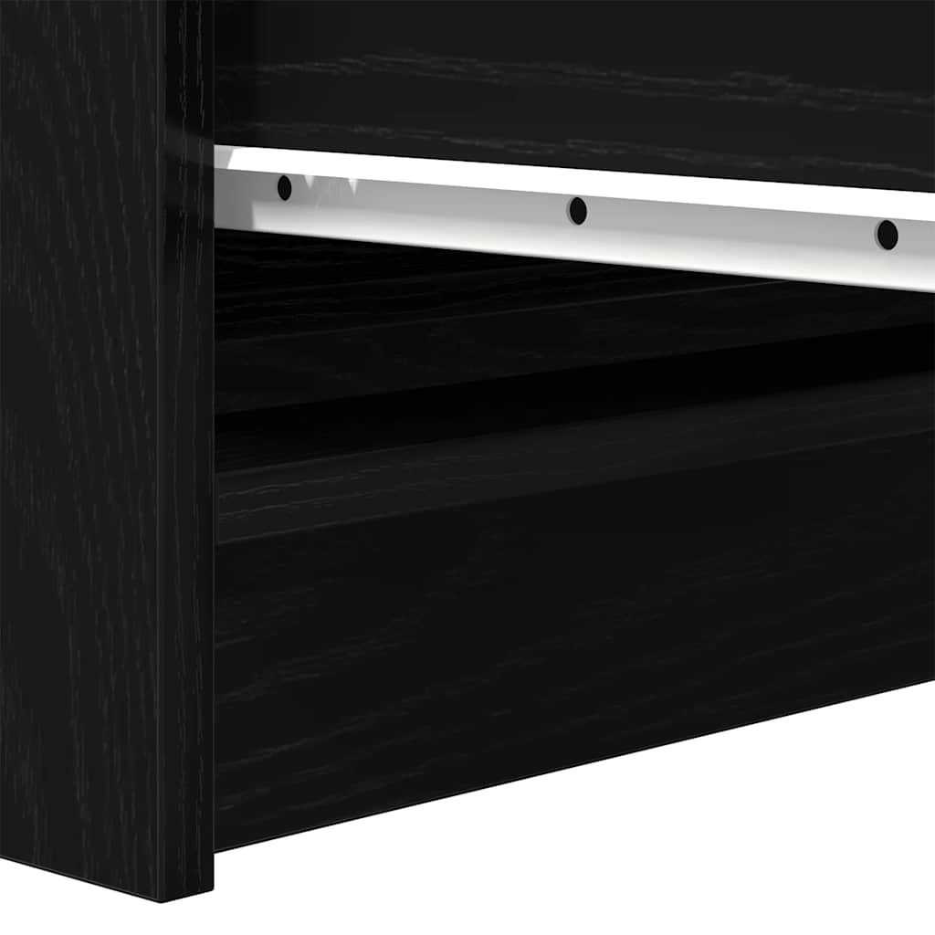 Komoda crni hrast 100x35x99 cm od konstruiranog drva