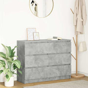 Komoda beton siva 100x35x76 cm konstruirano drvo