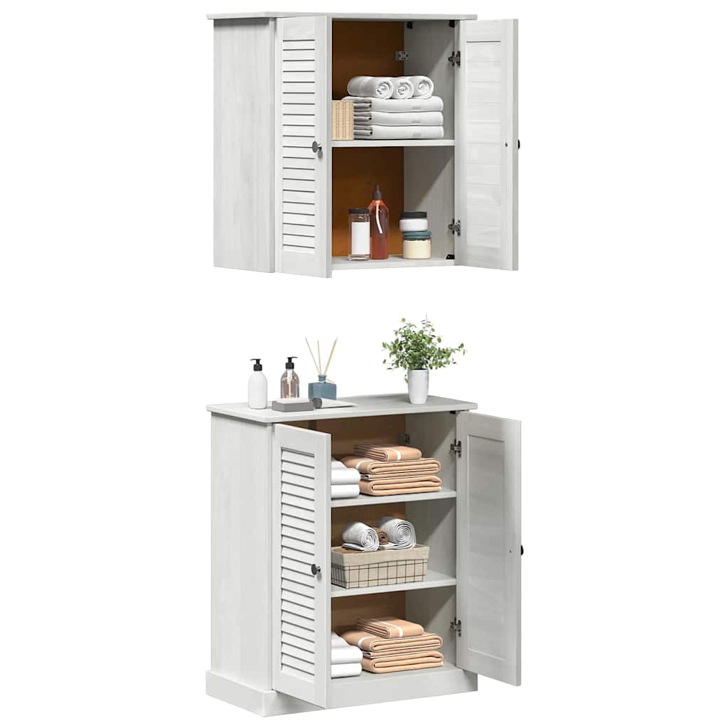 Set namještaja za kupaonicu Zidne 2 pcs Bijela i antikna bijela