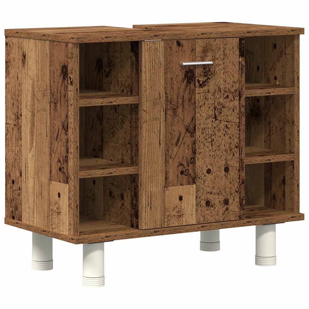 3-dijelni set kupaonskog namještaja od starog drveta