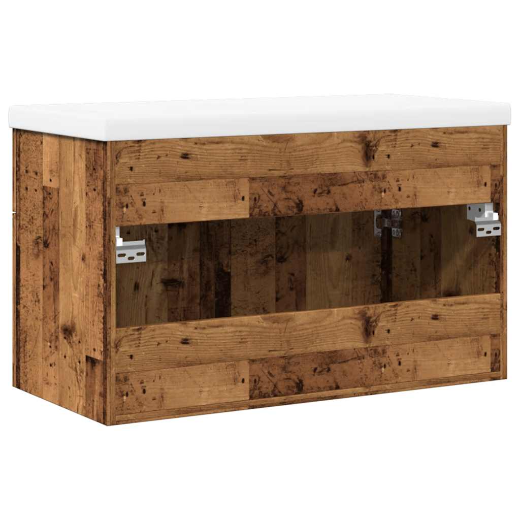 2-dijelni set kupaonskog namještaja od starog drveta