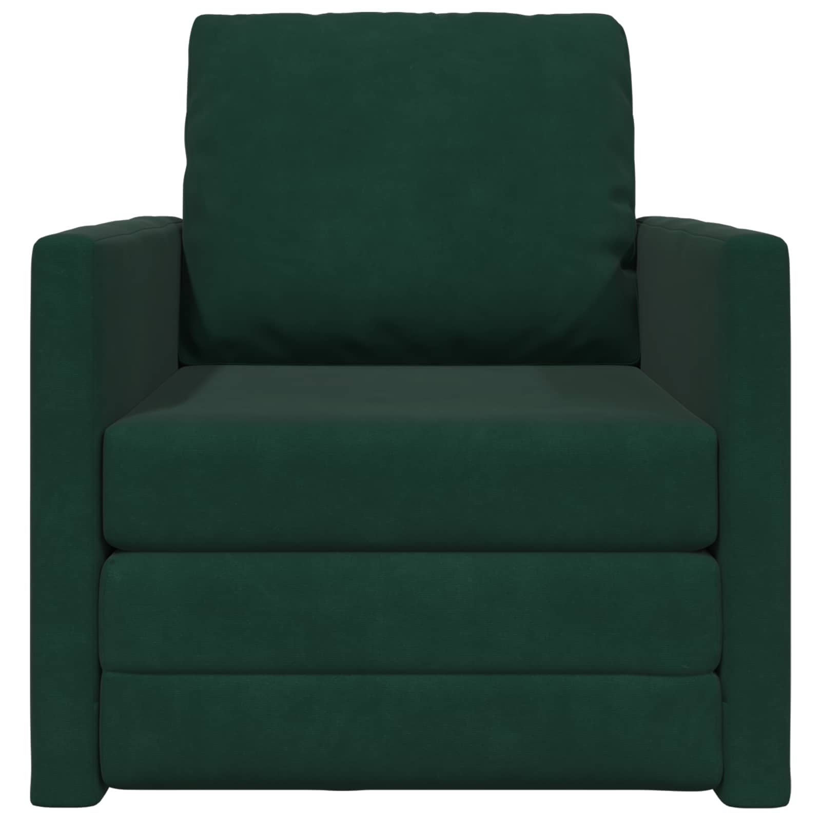 Krevet na razvlačenje Tamnozelena 74 x 77 x 81 cm Baršun