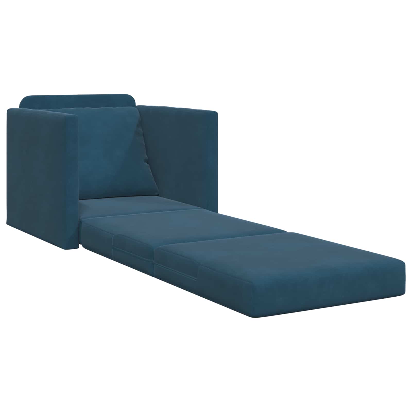 Krevet na razvlačenje Plava 74 x 77 x 81 cm Baršun