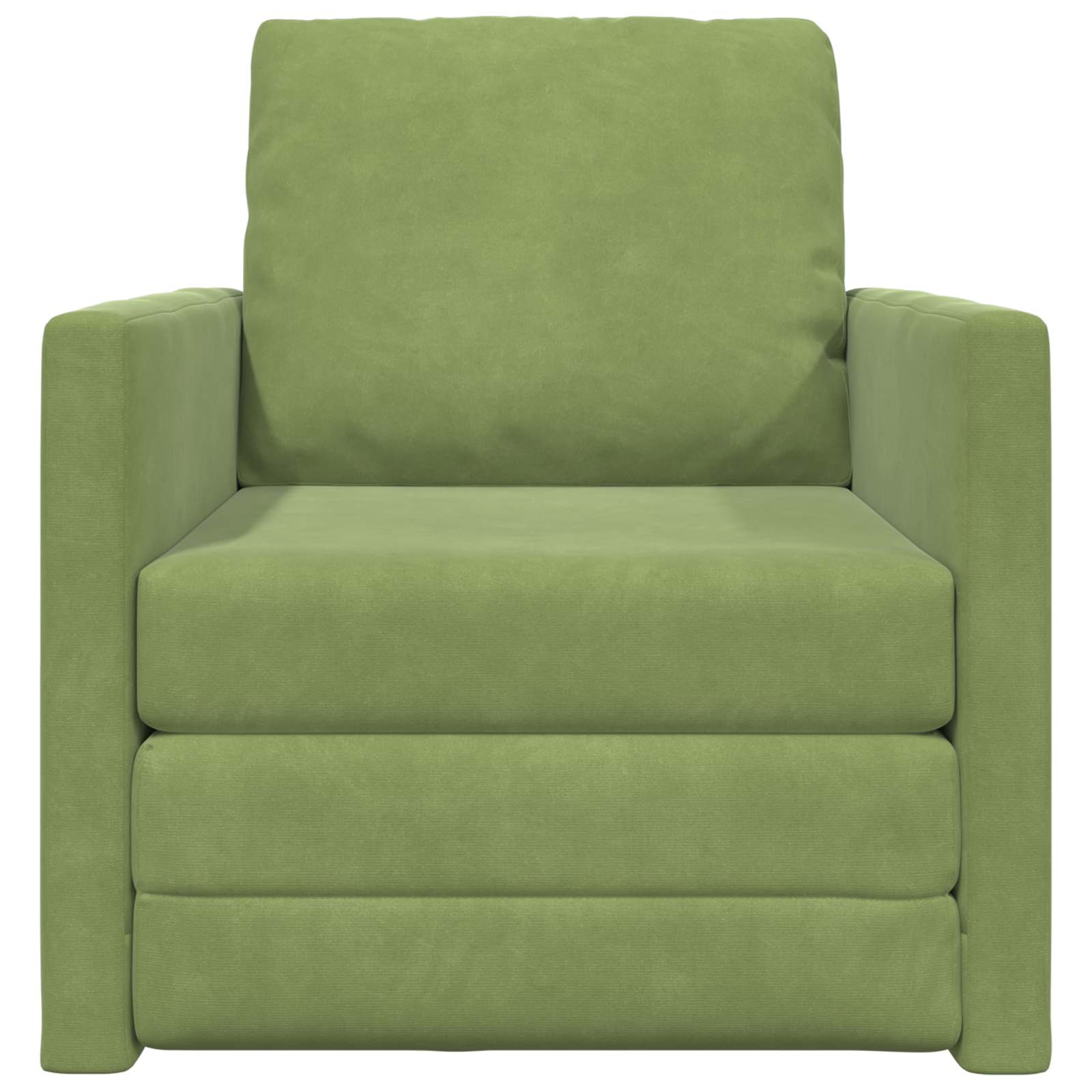 Krevet na razvlačenje Svijetlo zelena 74 x 77 x 81 cm Baršun