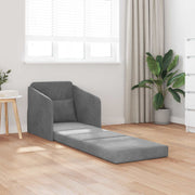 Krevet na razvlačenje Tamno siva 65 x 80 x 83 cm Baršun