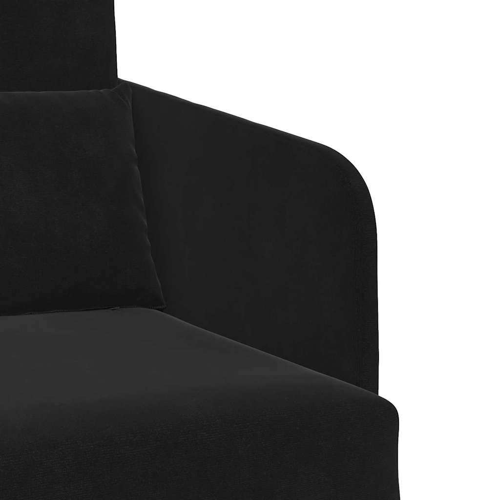 Krevet na razvlačenje Crna 65 x 80 x 83 cm Baršun