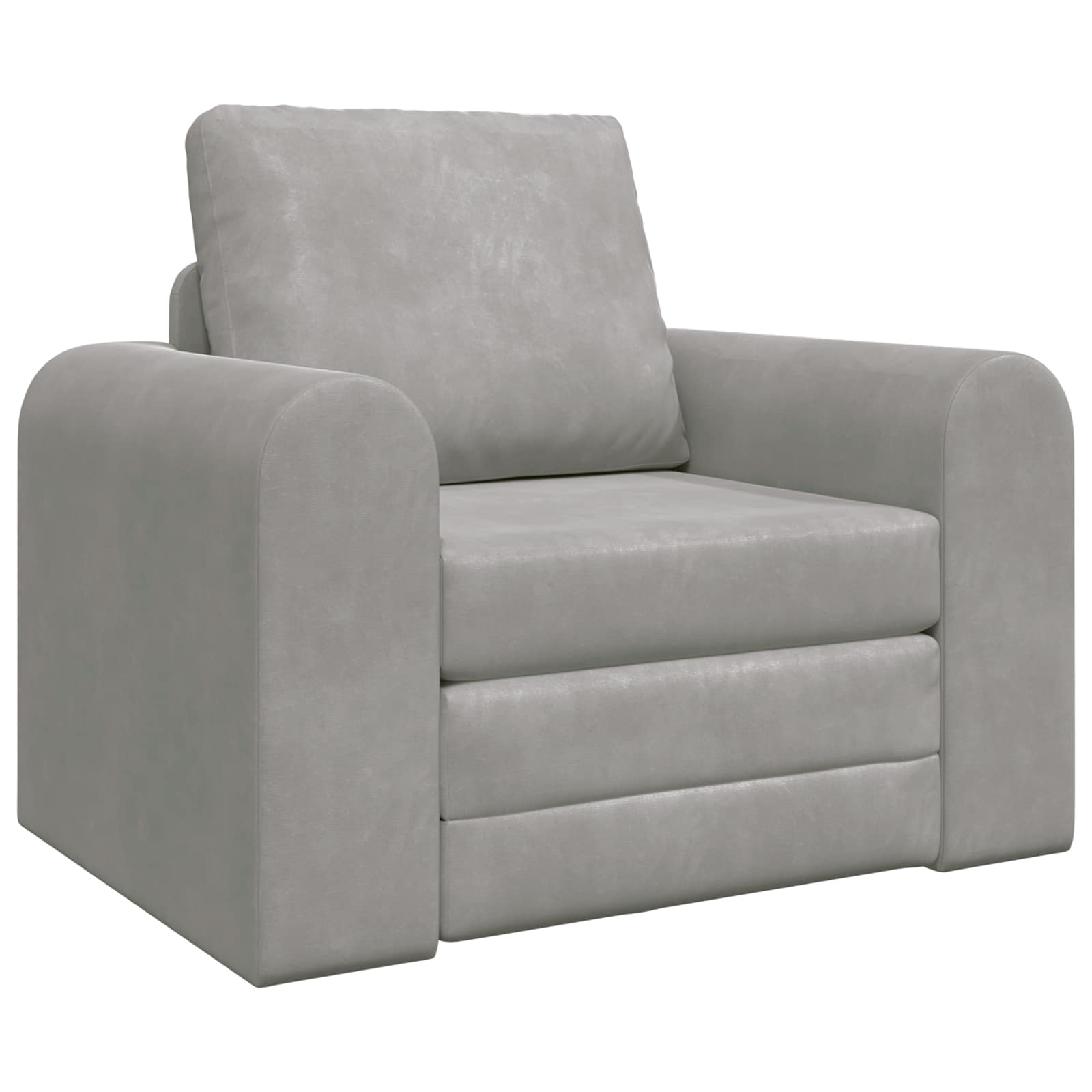Krevet na razvlačenje Svijetlo siva 98 x 71 x 83 cm Baršun