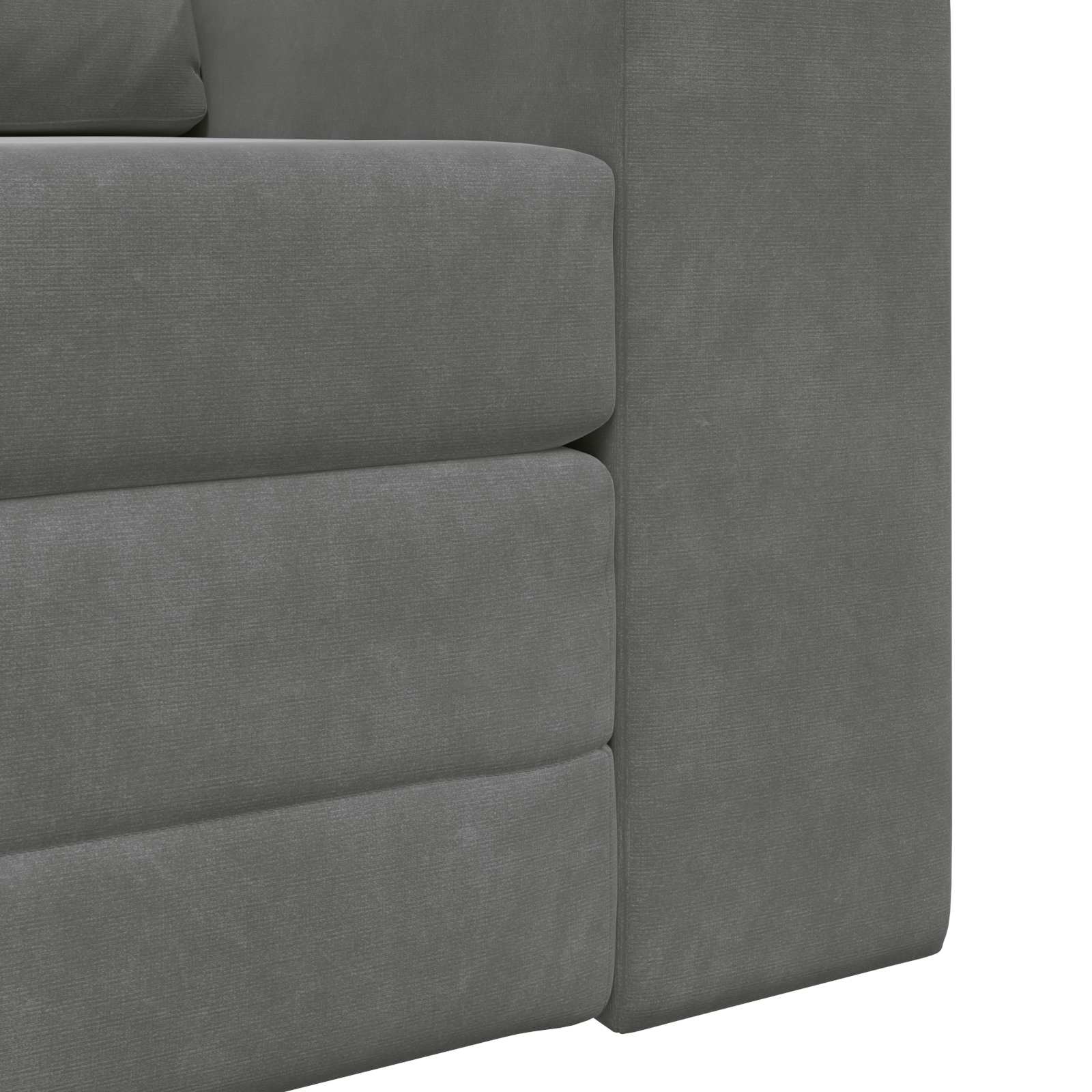 Krevet na razvlačenje Tamno siva 98 x 71 x 83 cm Baršun