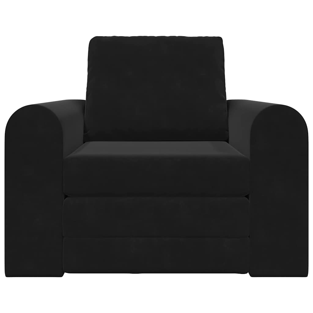 Krevet na razvlačenje Crna 98 x 71 x 83 cm Baršun