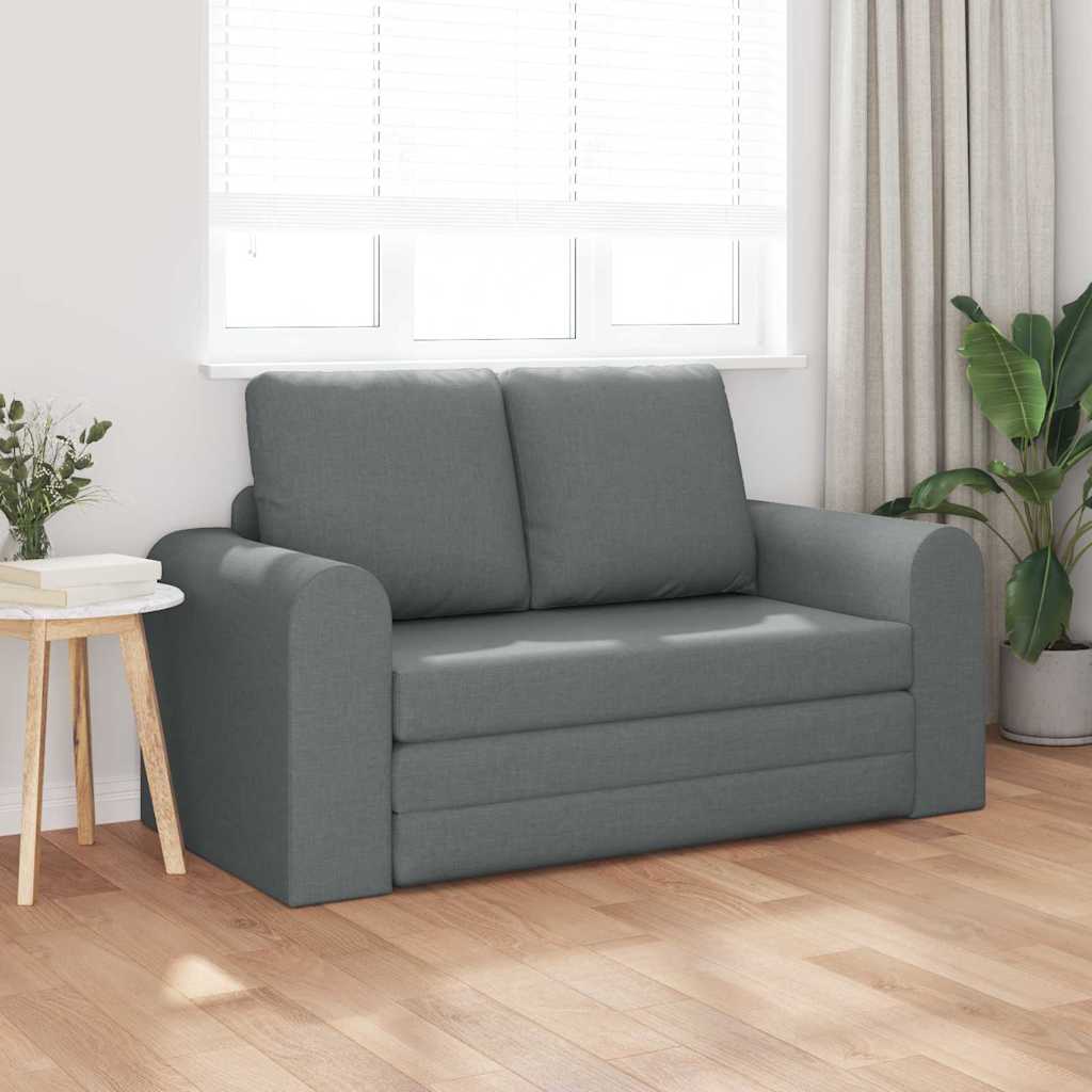 Krevet na razvlačenje 60cm Tamno siva tkanina