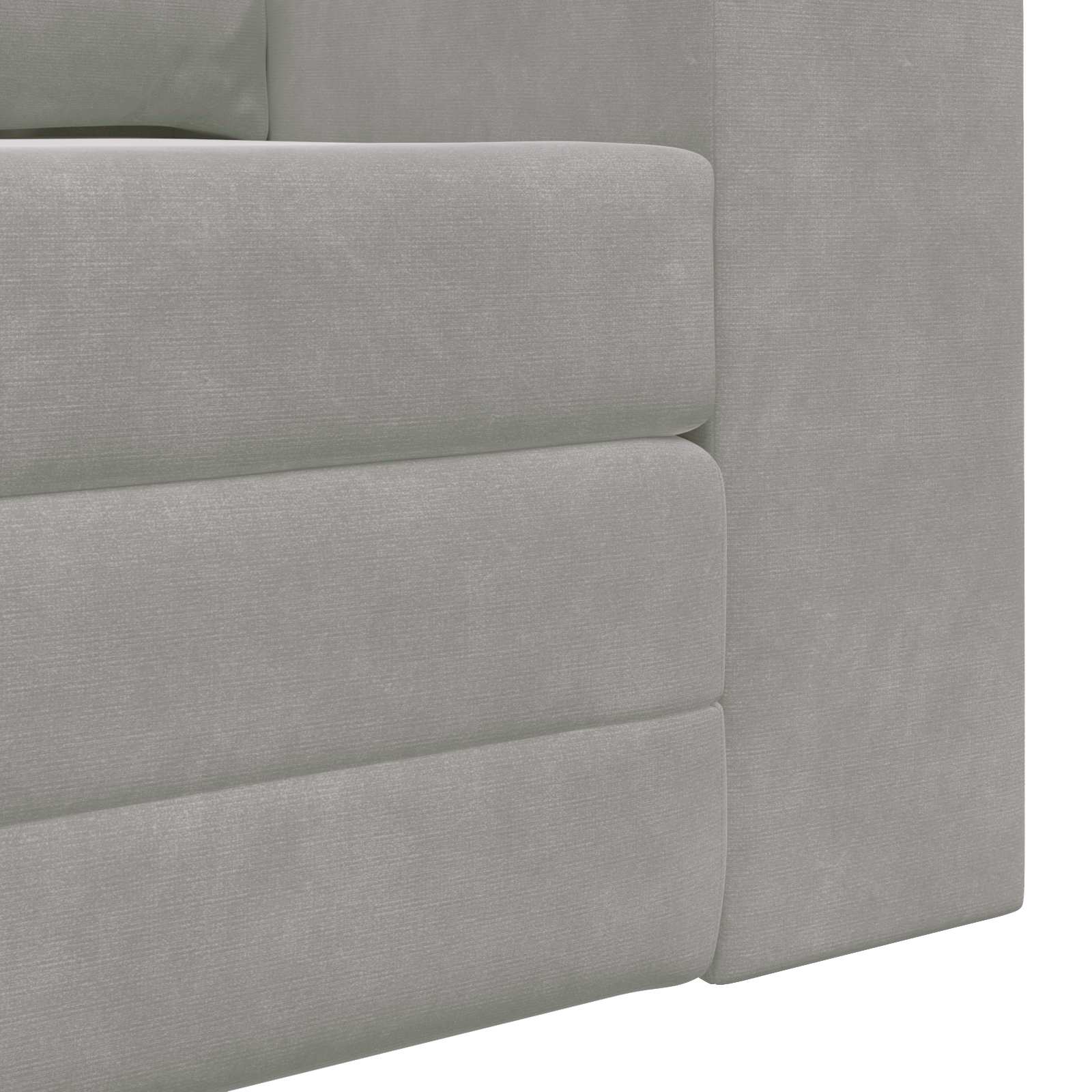 Krevet na razvlačenje Svijetlo siva 148 x 71 x 83 cm Baršun