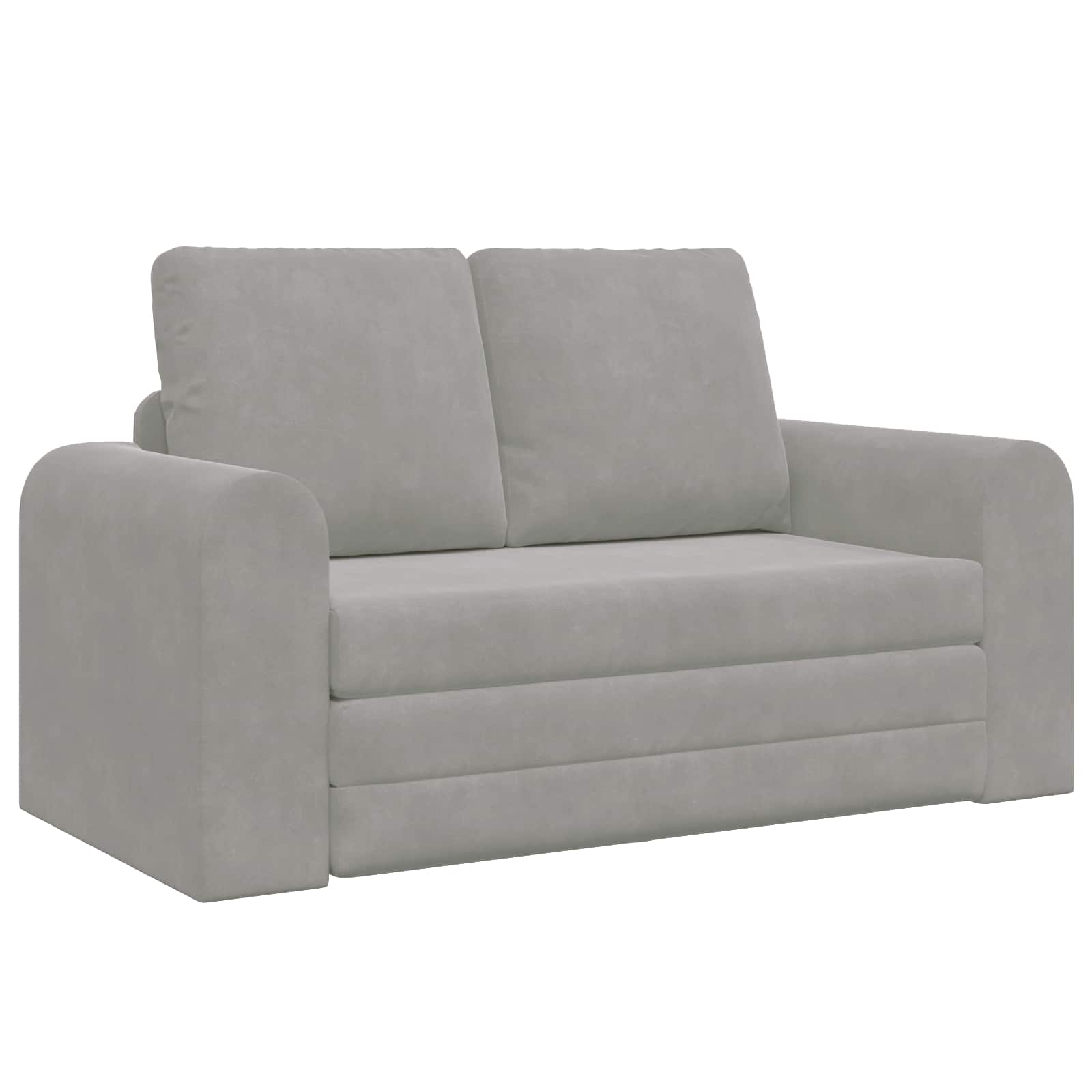 Krevet na razvlačenje Svijetlo siva 148 x 71 x 83 cm Baršun