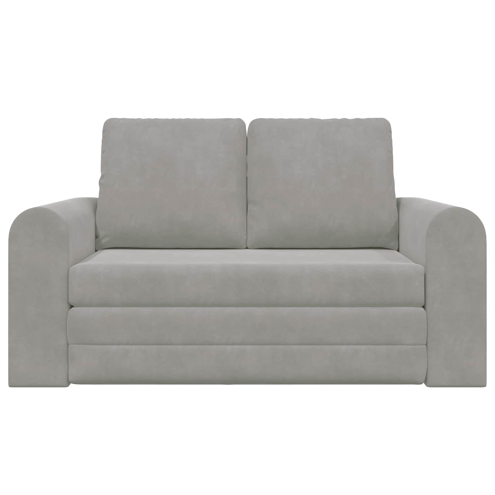 Krevet na razvlačenje Svijetlo siva 148 x 71 x 83 cm Baršun
