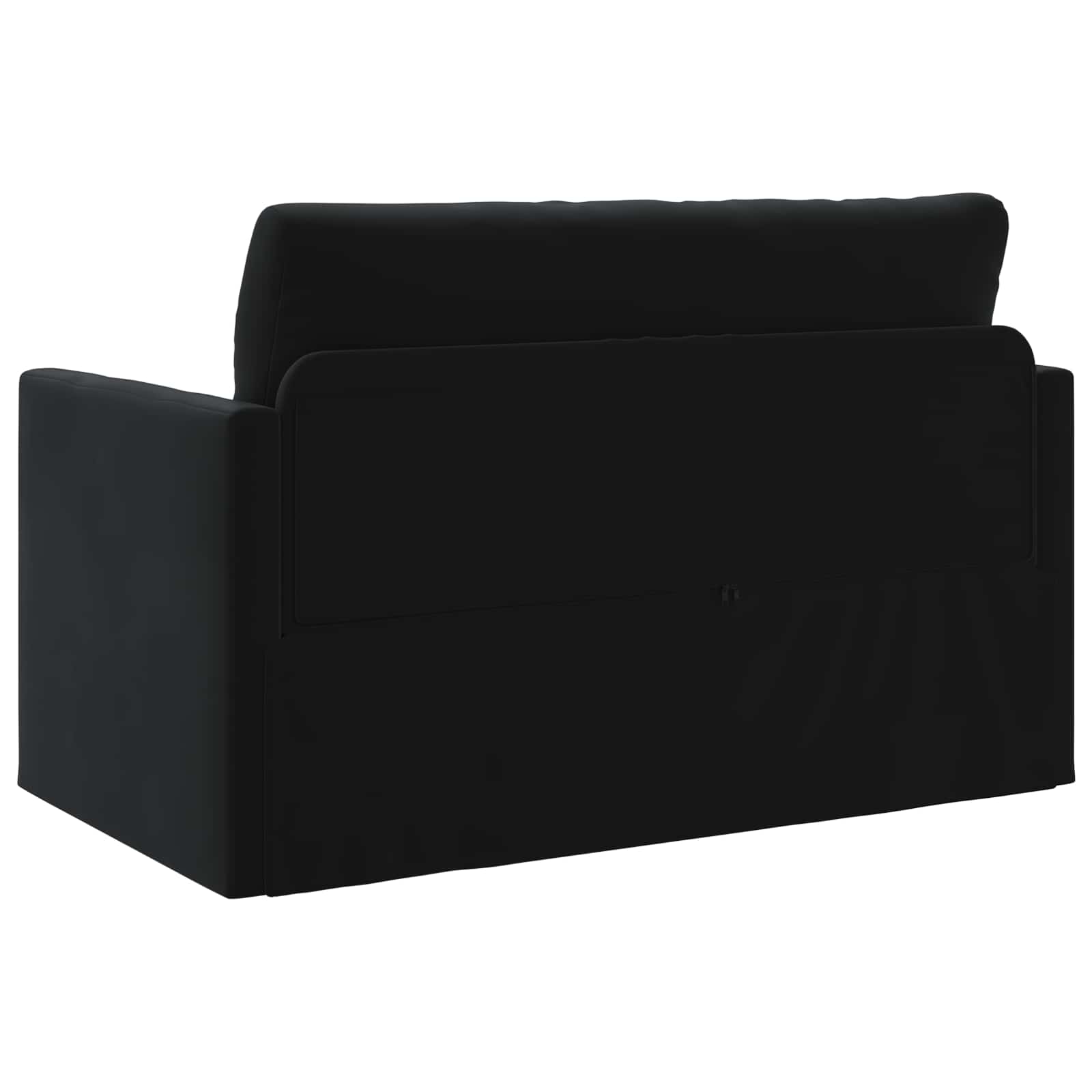 Krevet na razvlačenje Crna 124 x 71 x 78 cm Baršun