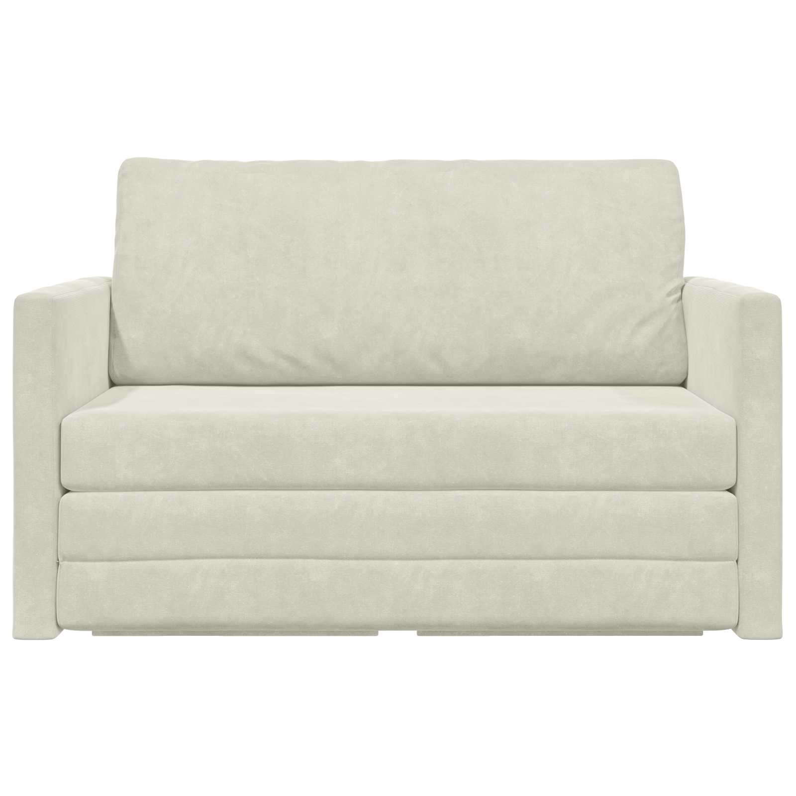 Krevet na razvlačenje Krema 124 x 71 x 78 cm Baršun