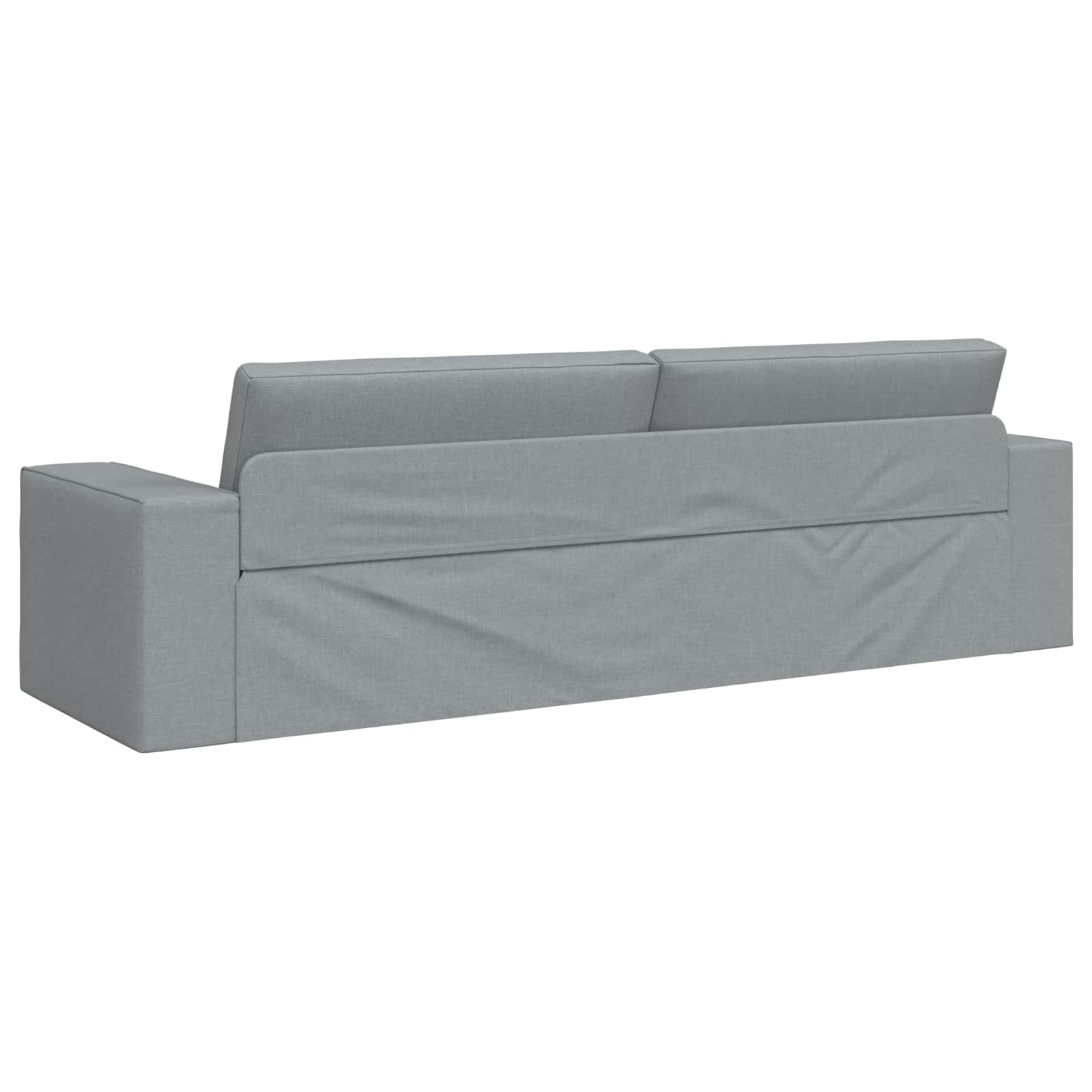 Krevet na razvlačenje Svijetlo siva 245 x 78 x 77 cm tkanina