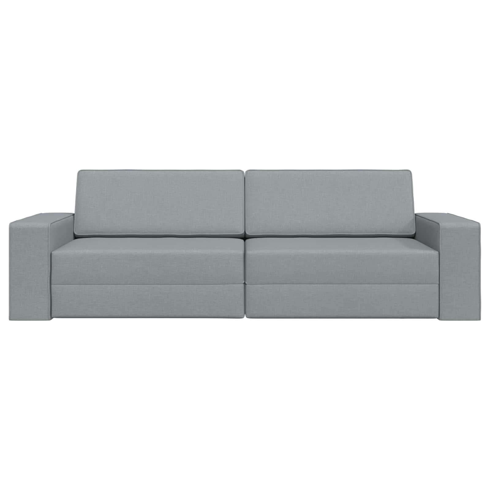 Krevet na razvlačenje Svijetlo siva 245 x 78 x 77 cm tkanina