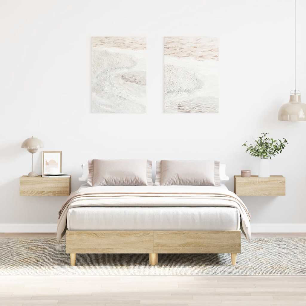 Okvir kreveta bez madraca boja hrasta sonome 120x190 cm