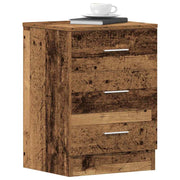 Noćni ormarići 2 kom Staro drvo 38x35x55 cm Konstruirano drvo