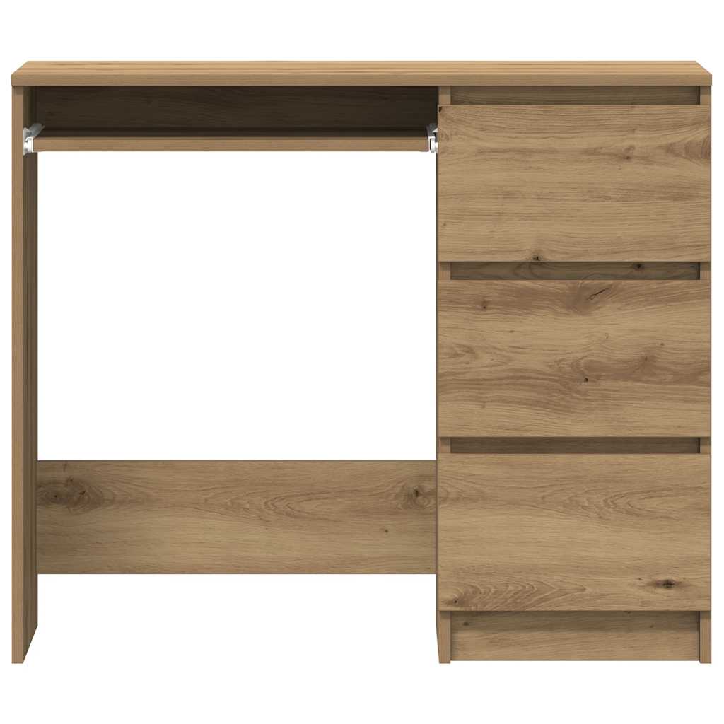 Radni stol boja hrasta artisan 90x45x76 cm konstruirano drvo