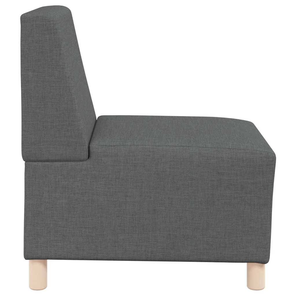 Modularna sofa bez naslona za ruke tamno siva 55 cm tkanina