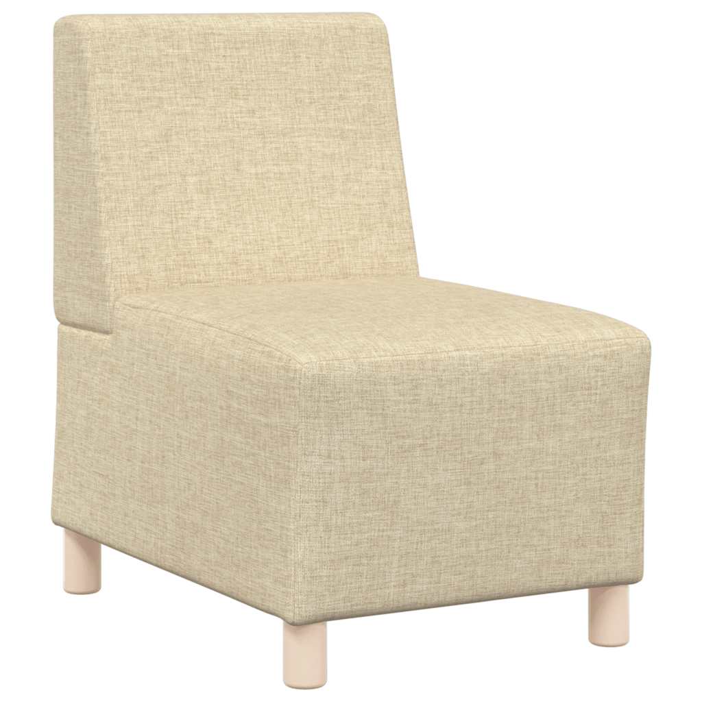 Modularna sofa bez naslona za ruke krem boje 55 cm, tkanina