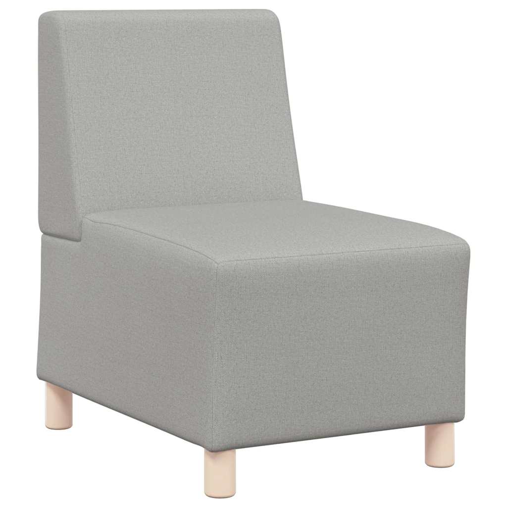 Modularna sofa bez naslona za ruke, siva, 55 cm, tkanina