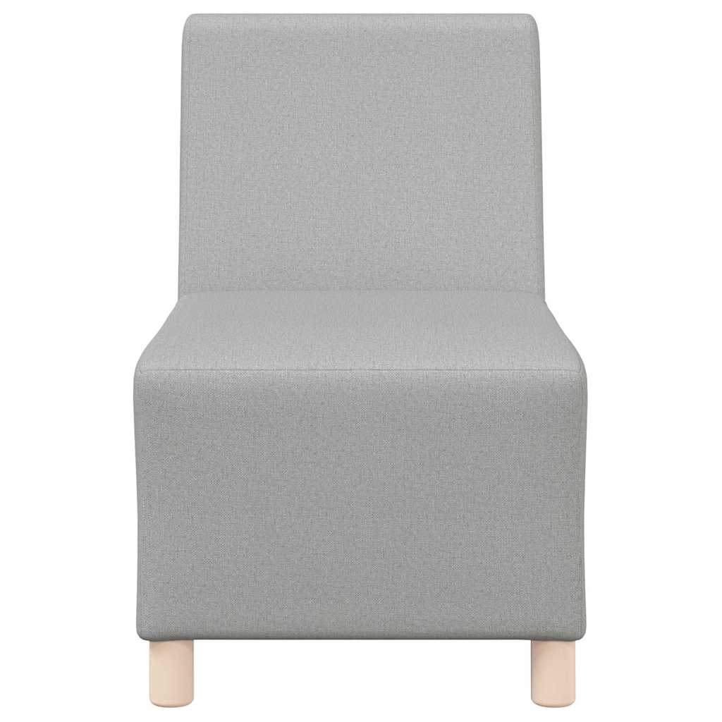 Modularna sofa bez naslona za ruke, siva, 55 cm, tkanina