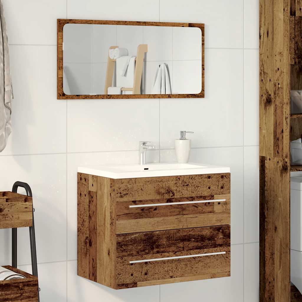 Ormarić za umivaonik u kupaonici, staro drvo, 60x38,5x48 cm, inženjerski drvo