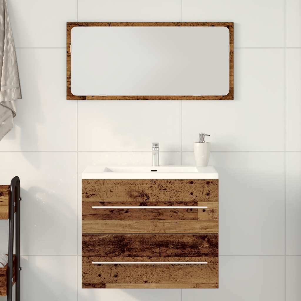 Ormarić za umivaonik u kupaonici, staro drvo, 60x38,5x48 cm, inženjerski drvo